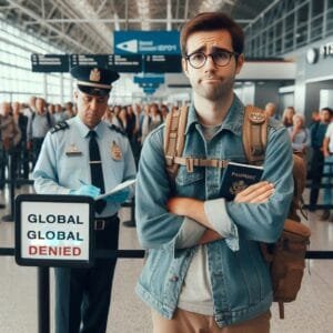 Global Entry foi negado.