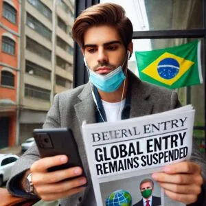 Global Entry continua suspenso para brasileiros