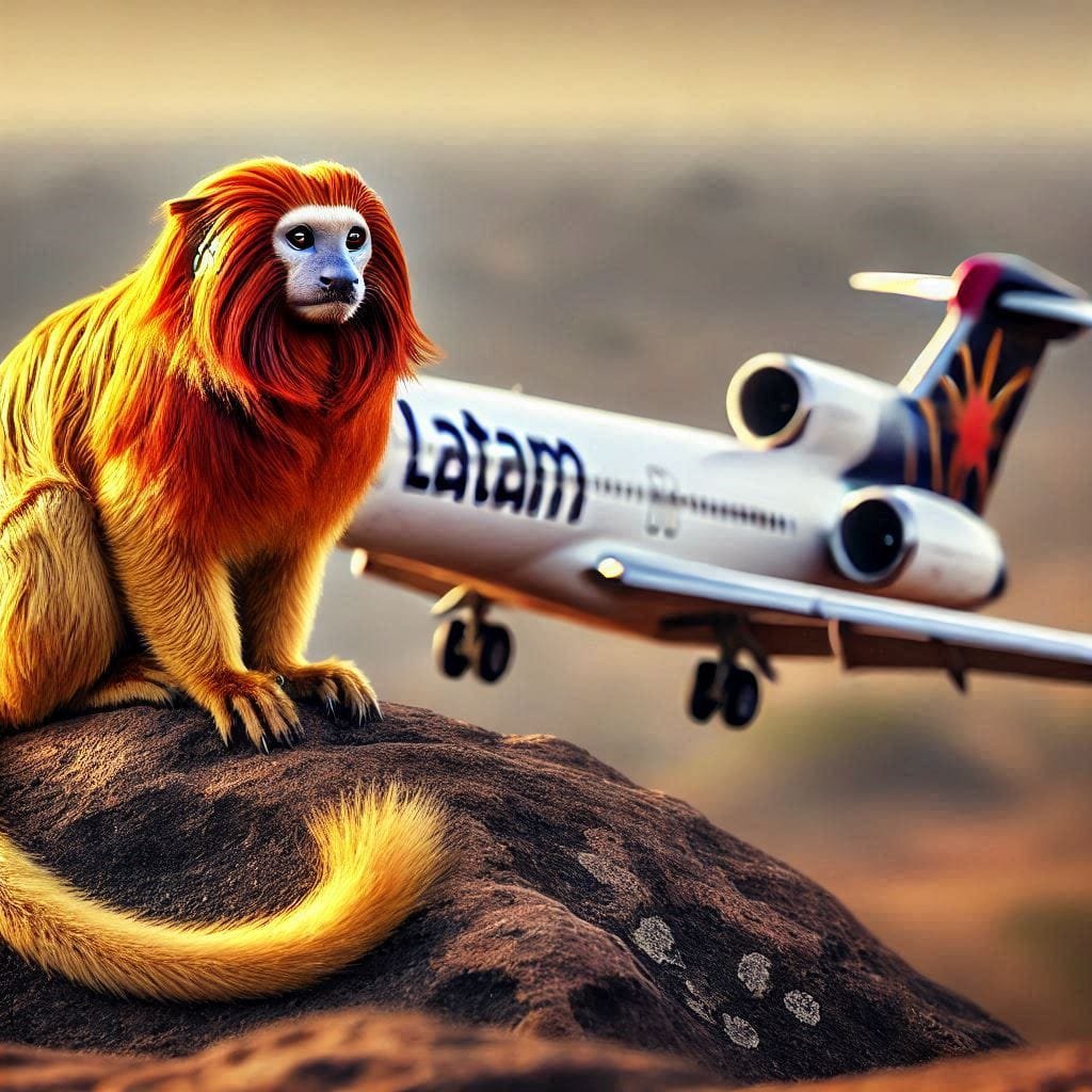 Micos leões dourados ganham novo lar no zoológico de São Paulo através do avião solidário Latam