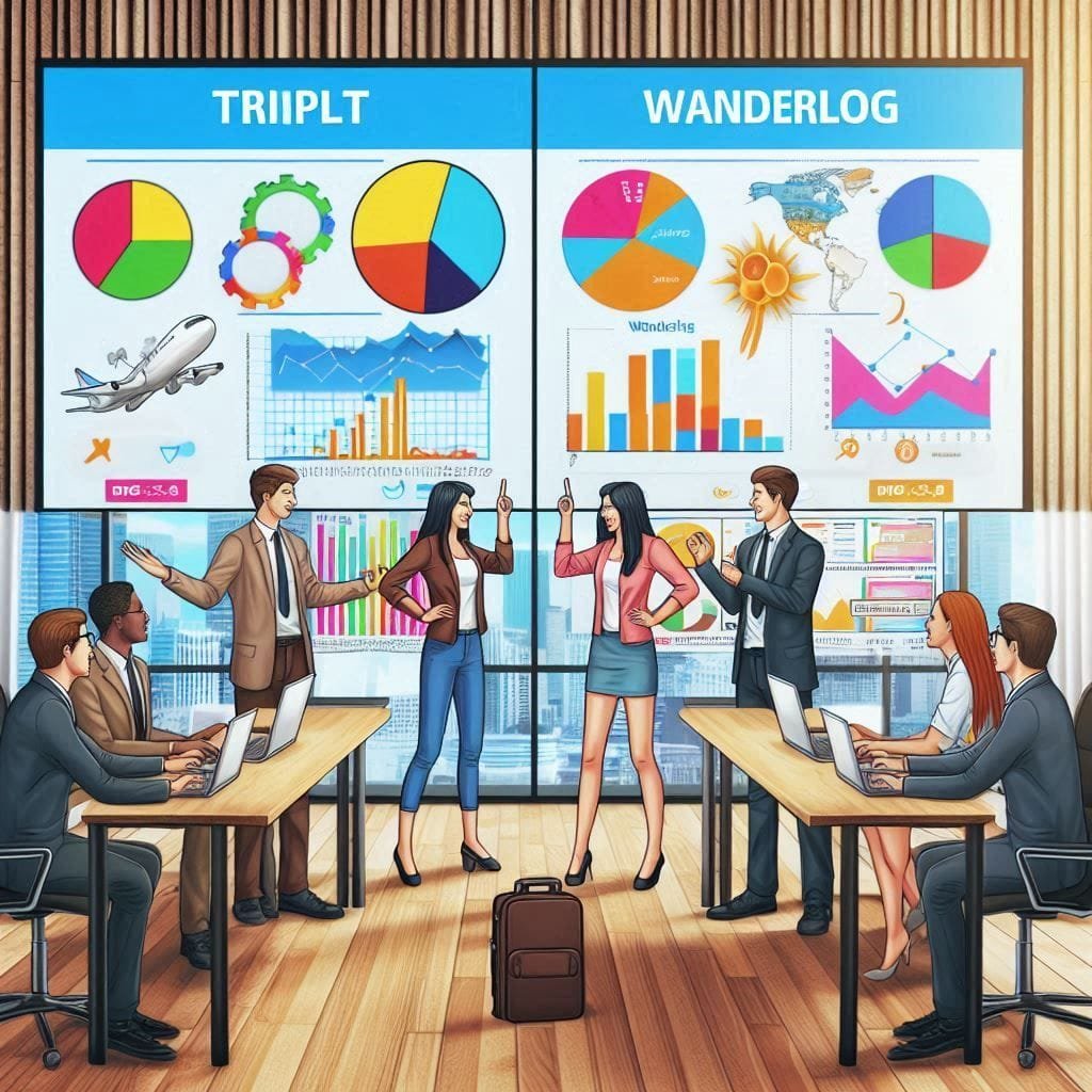 Qual o melhor aplicativo de viagem? Triplt ou Wanderlog?