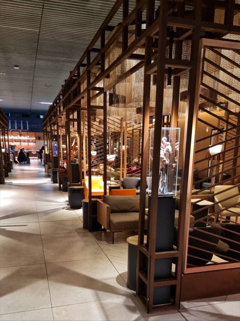 Espaços do Lounge Latam em Santiago no Chile