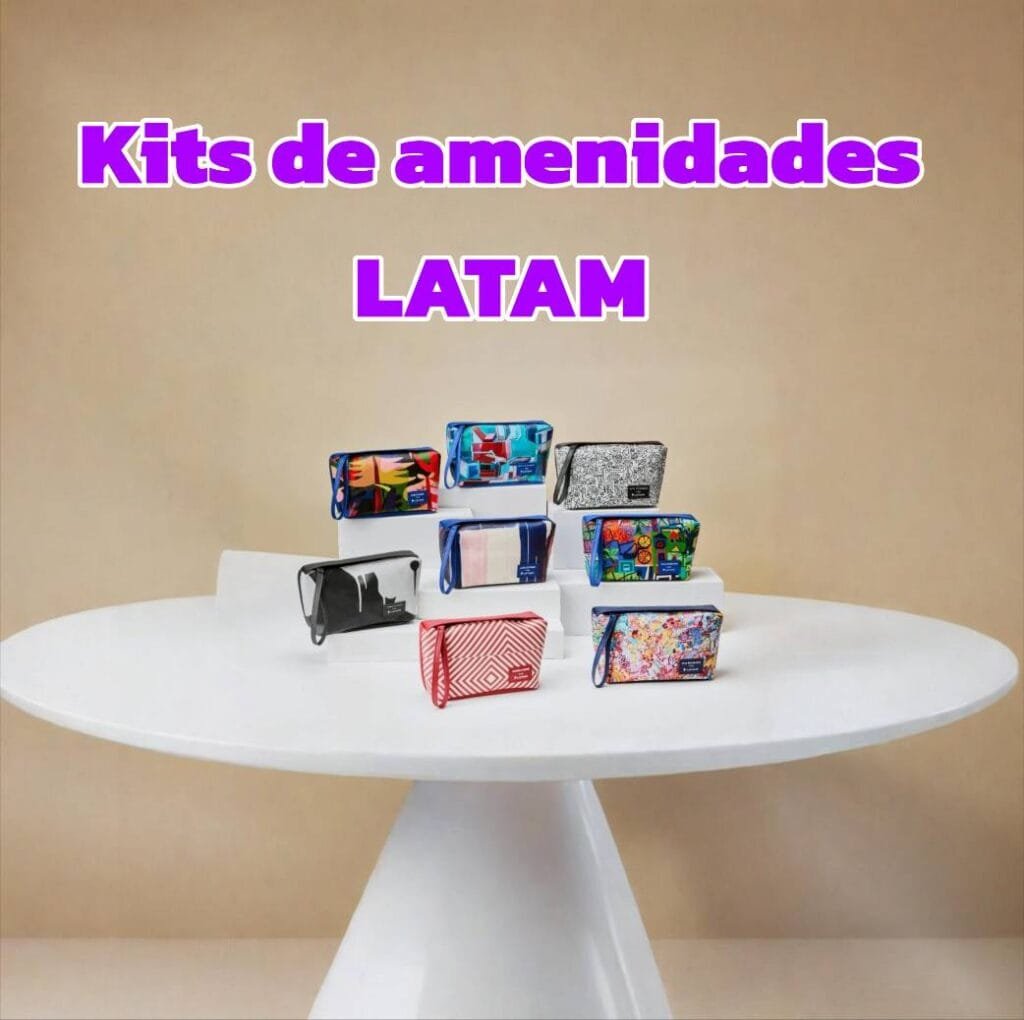 Lindos novos kits de amenidades da LATAM