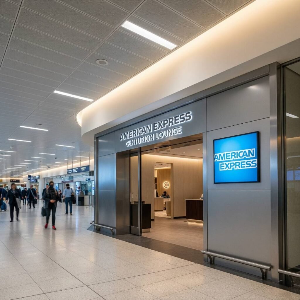 Sala Vip Lounge Amex American Express no Aeroporto JFK