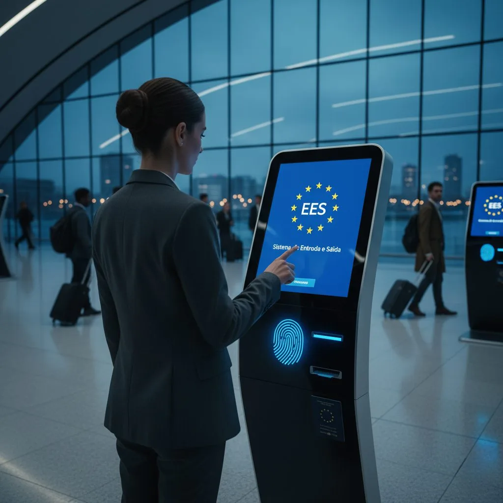 Quiosque do EES, sistema de entrada e saída da Europa