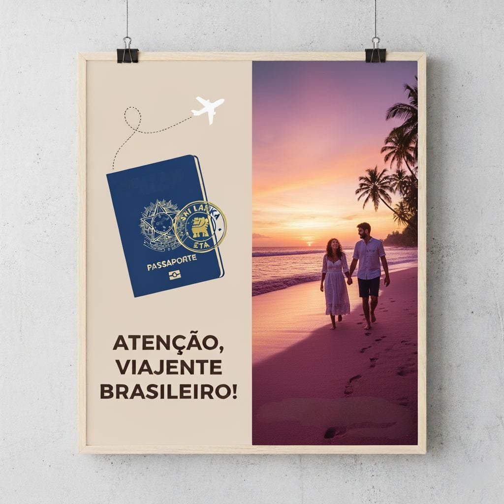 Aviso sobre a isenção de Taxa do ETA para O Sri Lanka