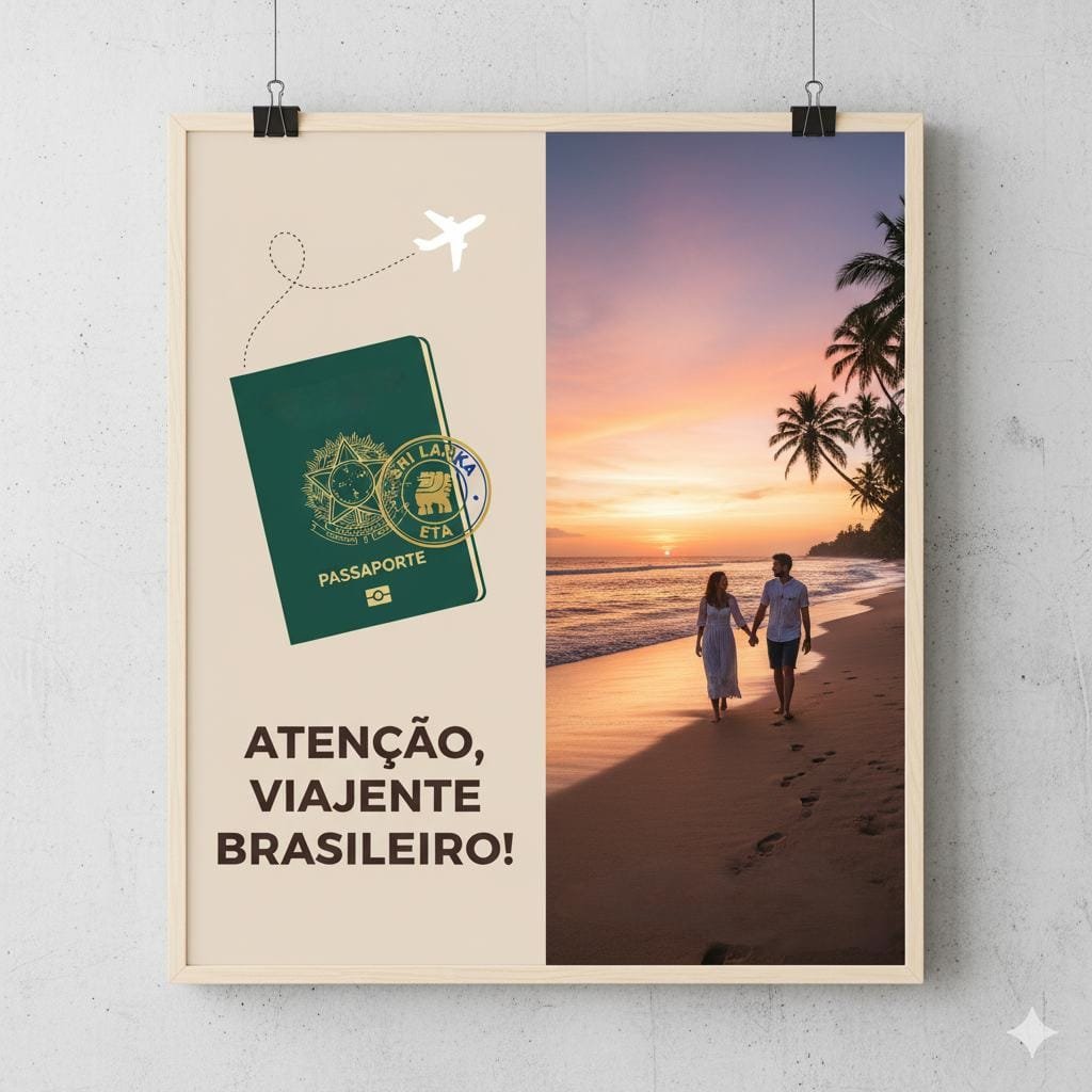 Eta para o Sri Lanka agora é obrigatório para brasileiros.