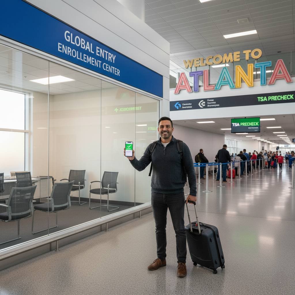 Entrevista para o Global Entry no Aeroporto de Atlanta