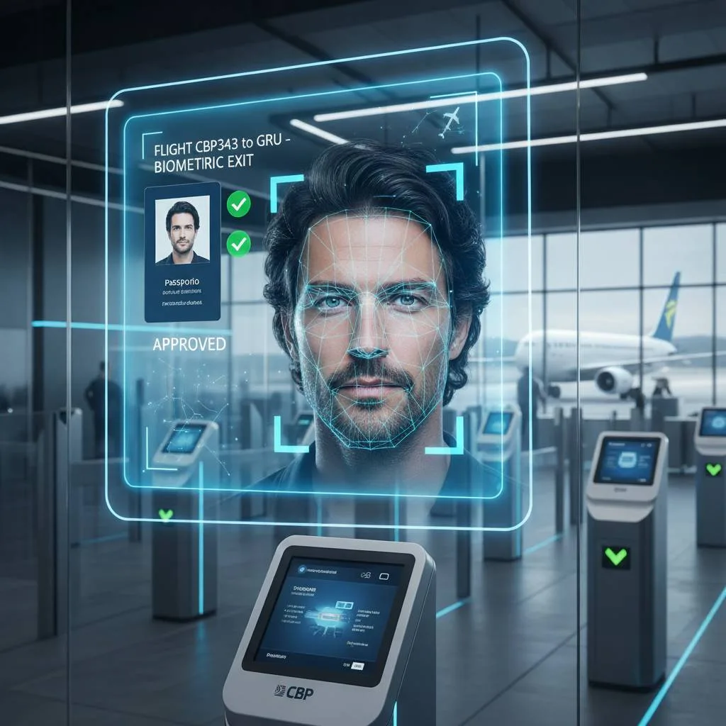 Nova Biometria do CBP na Saída dos EUA: Impacto para Brasileiros