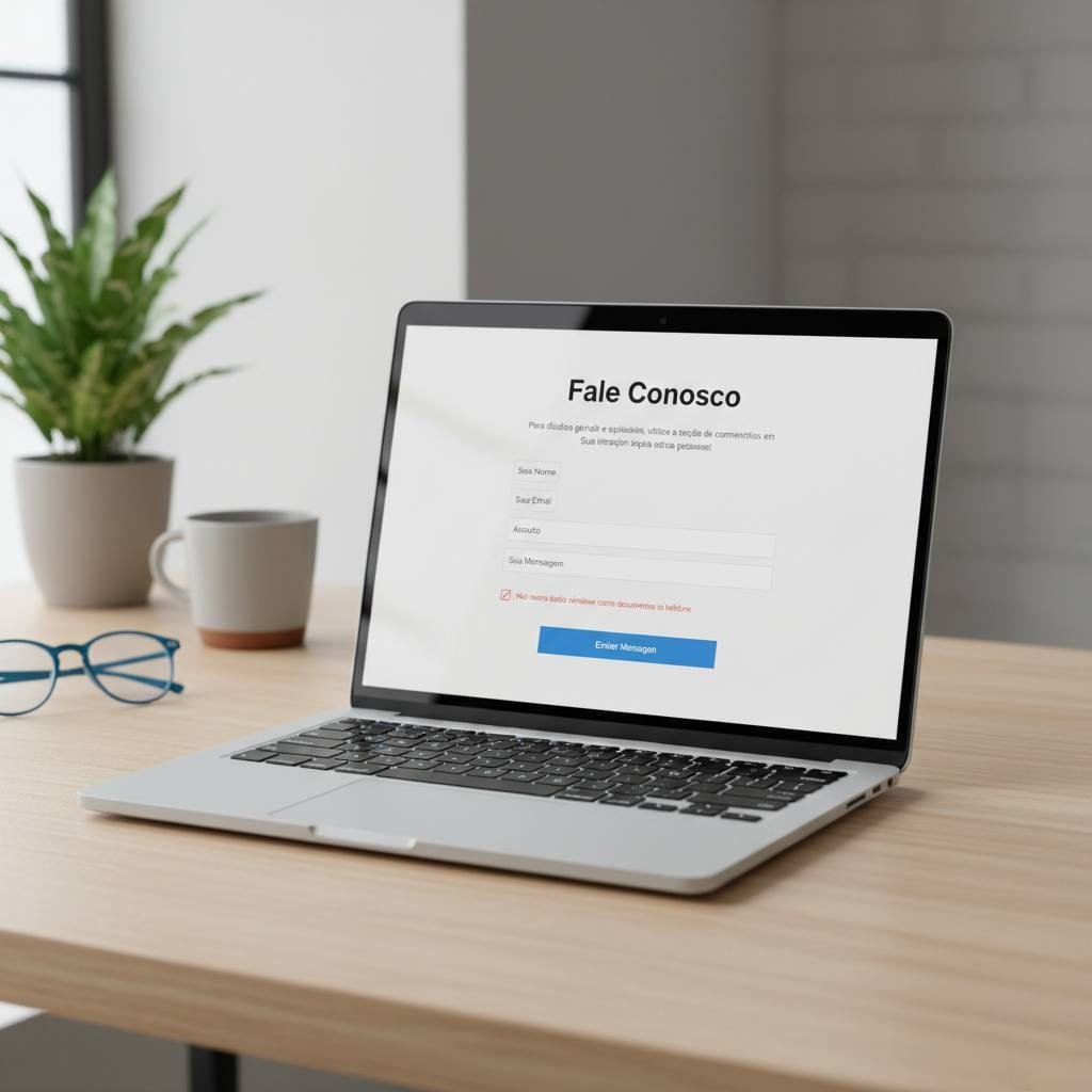 Página de contato com Gmapas.com