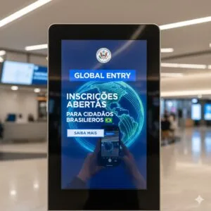 Inscrições do Global Entry estão reabertos para brasileiros. Global Entry applications are now open for Brazilians