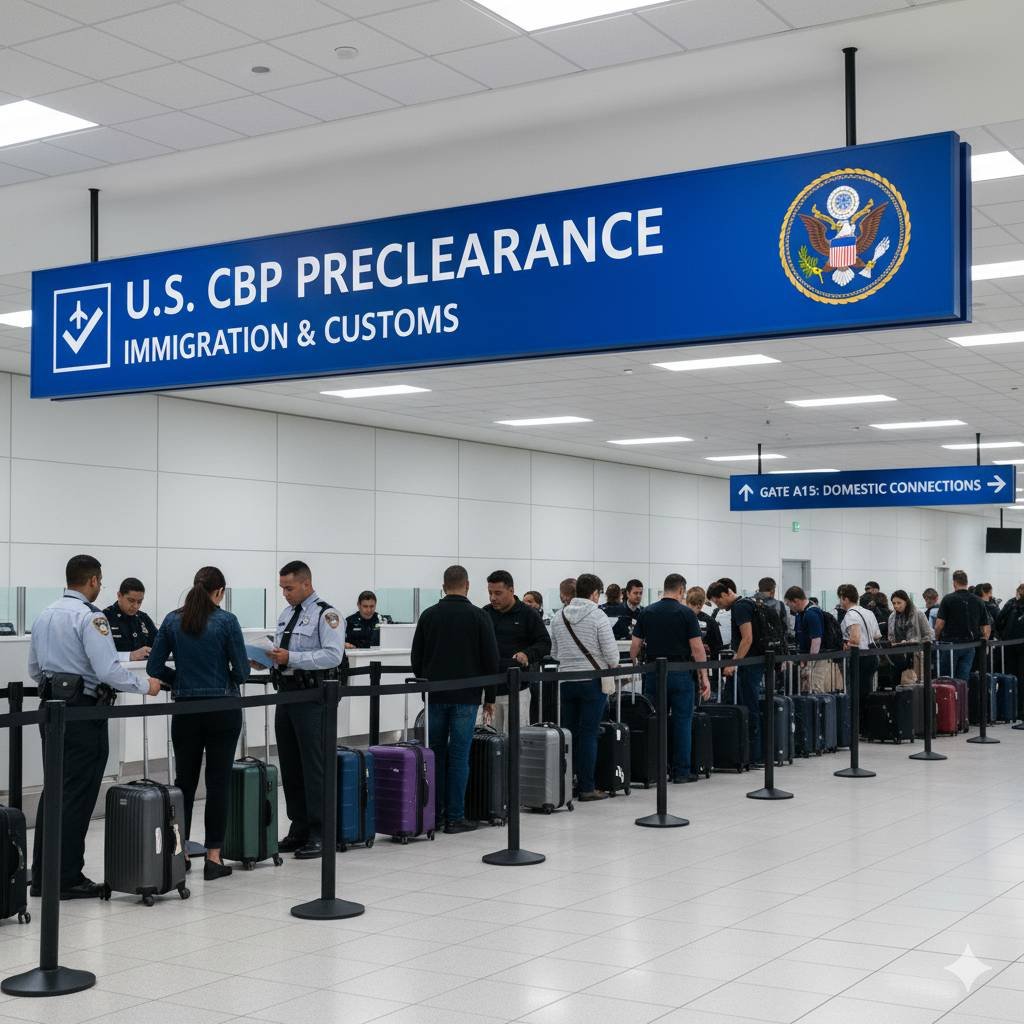 Imagem ilustrativa do US CBP Preclearance dos Estados Unidos
