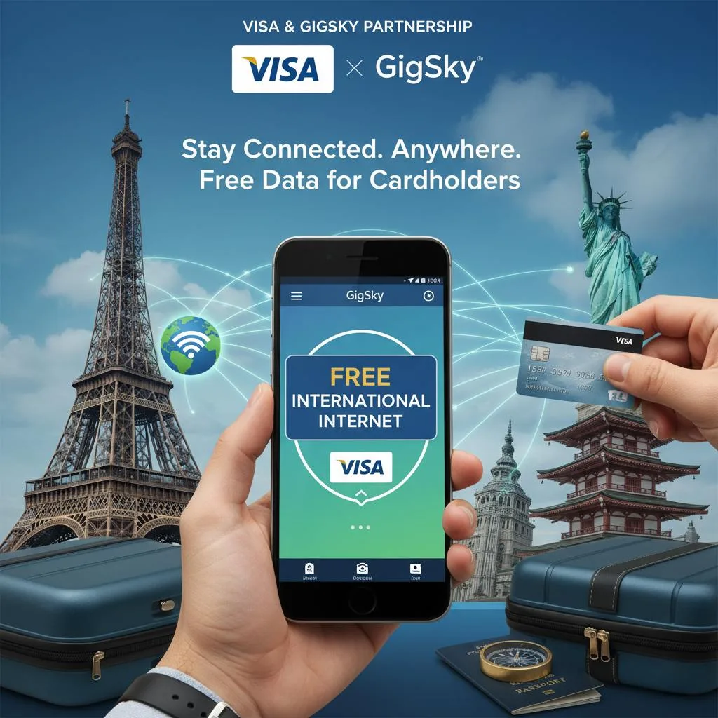 Visa Oferece Internet no Exterior em Parceria com a GigSky